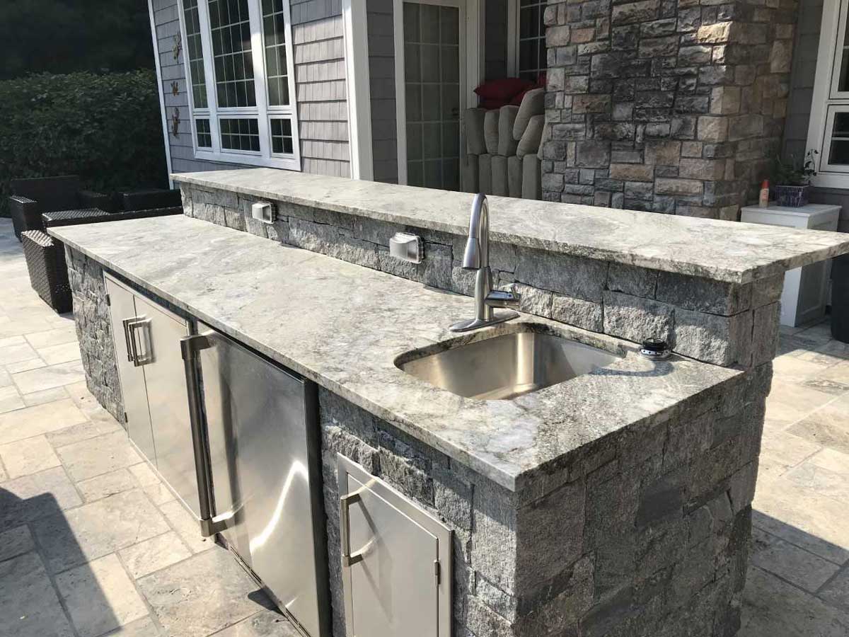 outdoor kitchen sink